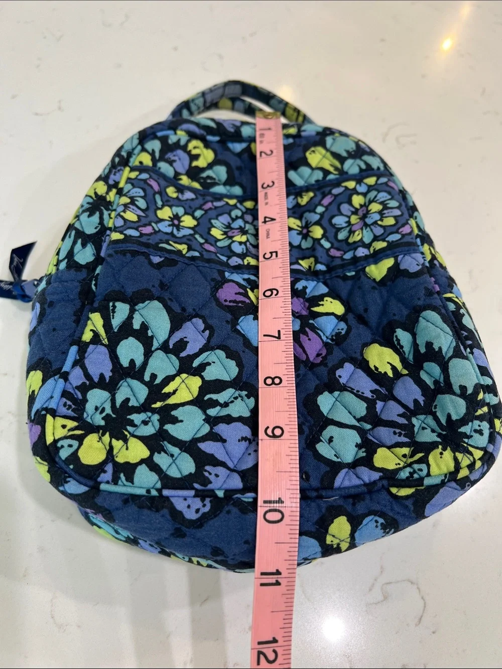 Vera Bradley Lunch Bunch Indigo Pop Quilted Lunch Bag Retired Floral